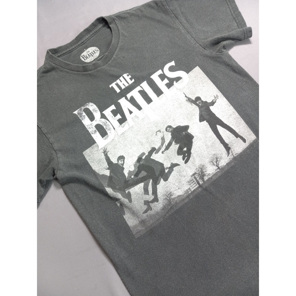Official The Beatles 2018 Apple Corps Graphic T-Shirt - Faded Black - Size Small